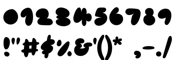 Cake Bake Regular Demo Font OTHER CHARS