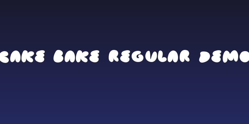 Cake Bake Regular Demo Social Header