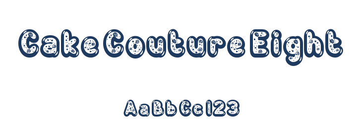 Cake Couture Eight Font Preview