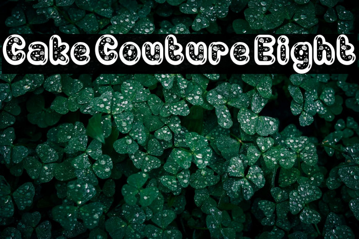 Cake Couture Eight خط examples