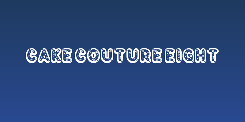 Cake Couture Eight Social Header