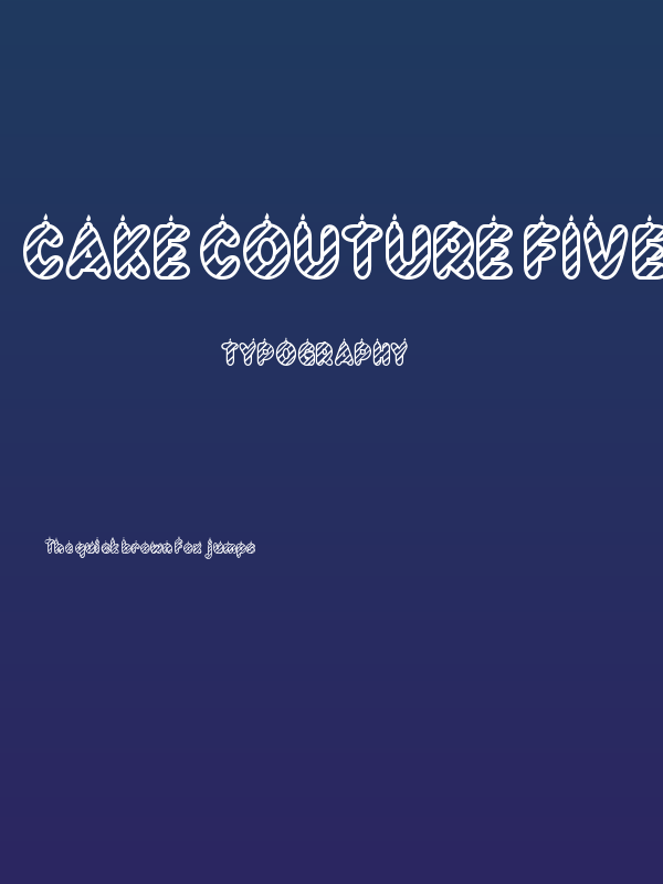 Cake Couture Five Poster