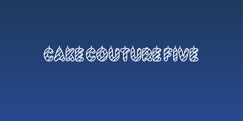 Cake Couture Five Social Header