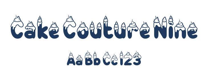 Cake Couture Nine Font Preview