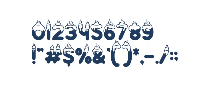 Cake Couture Nine Font Alte caractere