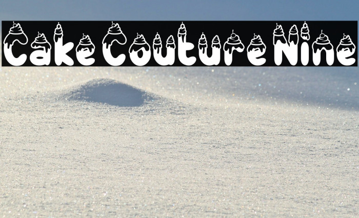Cake Couture Nine Font examples