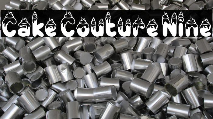 Cake Couture Nine Font examples