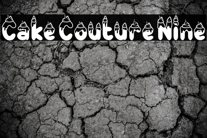 Cake Couture Nine Font examples