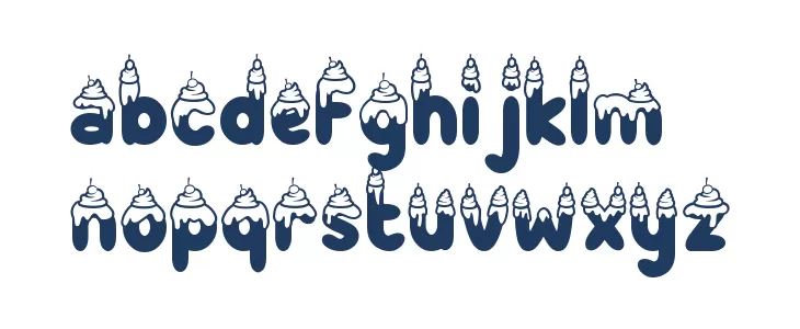 Cake Couture Nine Font Litere mici