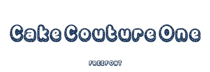 Cake Couture One  免费字体下载
