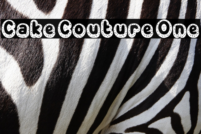 Cake Couture One Font examples