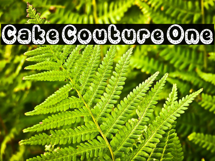 Cake Couture One Font examples