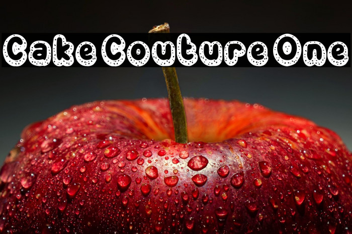 Cake Couture One Font examples
