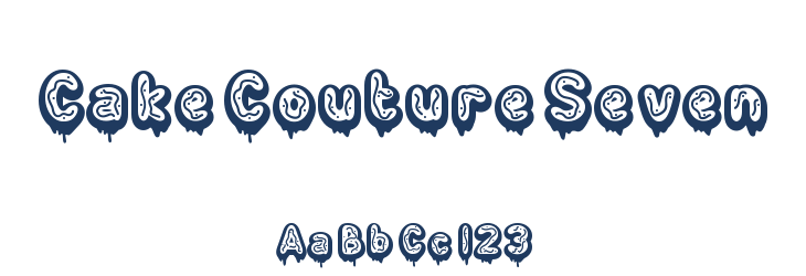 Cake Couture Seven Font Preview