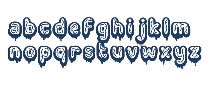 Cake Couture Seven Caratteri MINUSCOLO