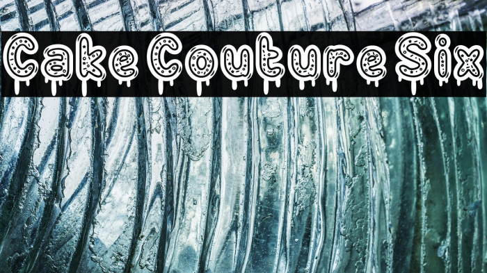 Cake Couture Six Fonte examples