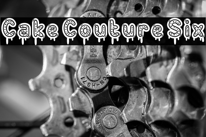 Cake Couture Six Fonte examples