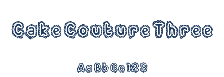 Cake Couture Three Font Preview