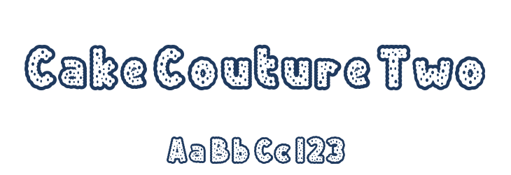 Cake Couture Two Font Preview