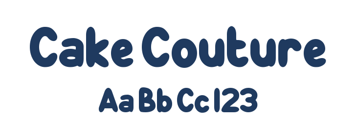 Cake Couture Font Preview