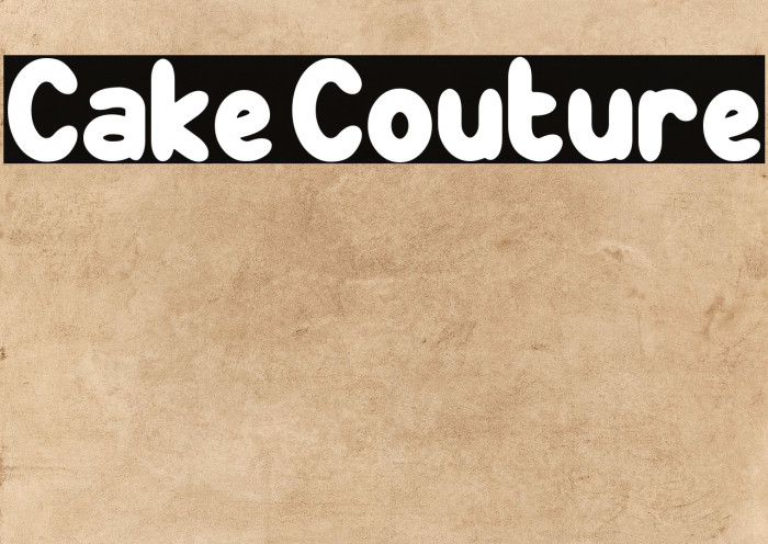 Cake Couture Font examples