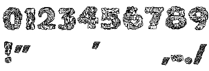 Cake Frosting Decorative Font OTHER CHARS