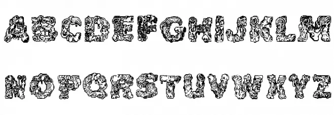 Cake Frosting Decorative Schriftart Groß