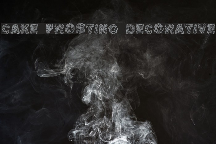 Cake Frosting Decorative Font examples