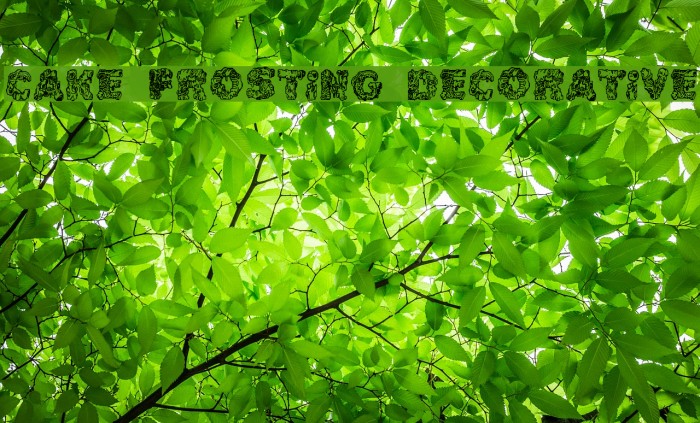 Cake Frosting Decorative Font examples