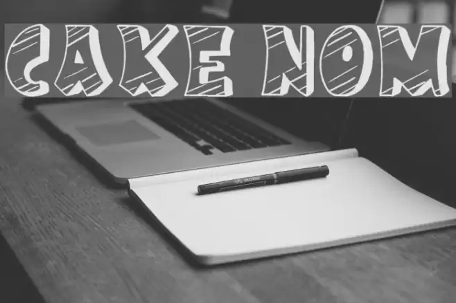 Cake Nom Font examples