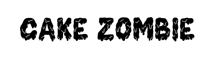 Cake Zombie  Frei Schriftart Herunterladen
