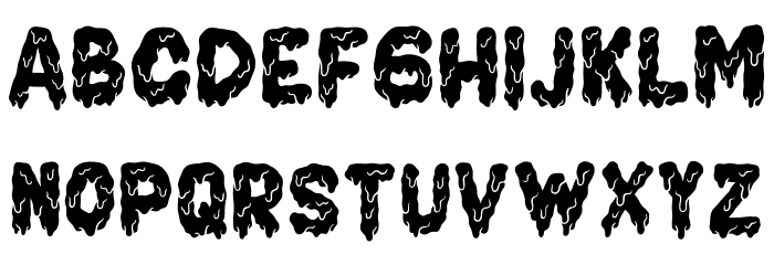 Cake Zombie Font LOWERCASE