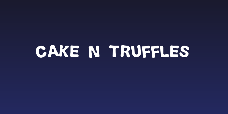 Cake n Truffles Social Header