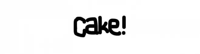 Cake!  フリーフォントのダウンロード