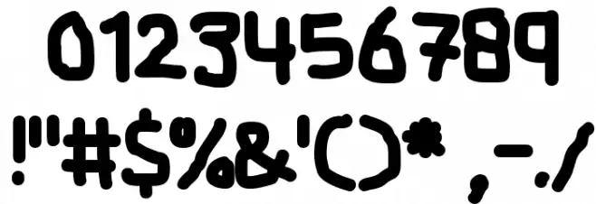 Cake! Font OTHER CHARS