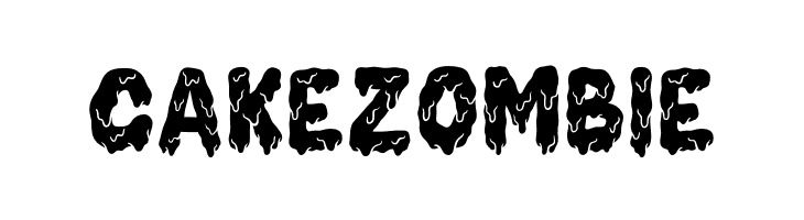 CakeZombie  Frei Schriftart Herunterladen