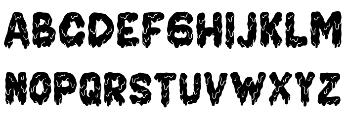 CakeZombie Font LOWERCASE