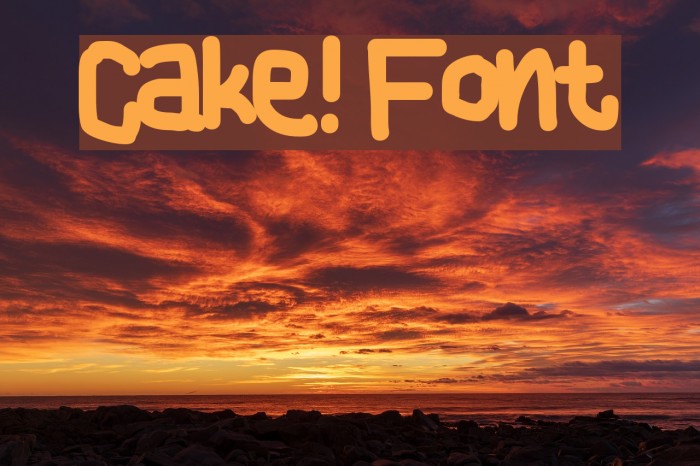 Cake! Font examples