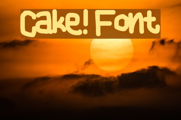 Cake! Font examples