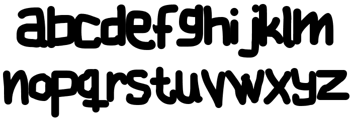 Cake! Font LOWERCASE