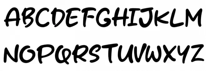 Cakecafe Schriftart Groß