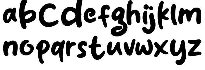 Cakecafe Font LOWERCASE