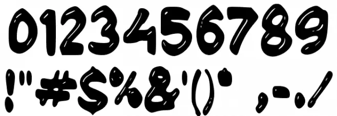 Cakep Polices AUTRES CHARS