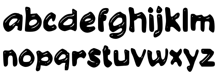 Cakep Font LOWERCASE