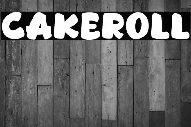 Cakeroll Font examples