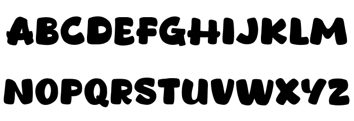 Cakeroll Font LOWERCASE