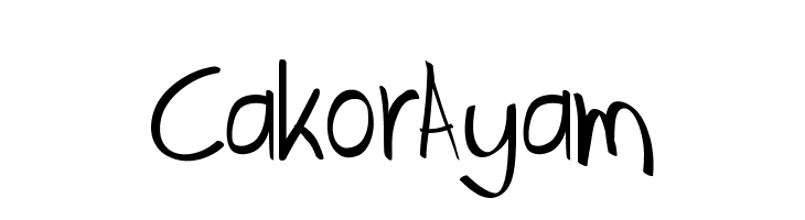 CakorAyam  font caratteri gratis