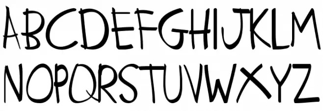 CakorAyam Schriftart Groß