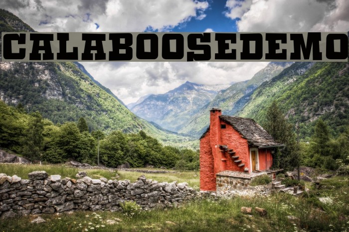 CalabooseDEMO Font examples