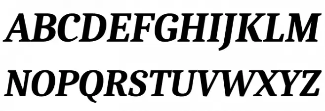 Caladea Bold Italic Шрифта ВЕРХНИЙ